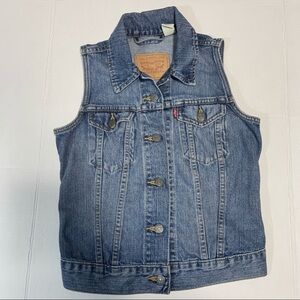Levi's Blue Denim Vest